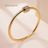 MOONLIGHT Classic Stainless Steel Zircon Bangle For Women Circular Screw Bracelet Female Jewelry Gifts Fashion Accessories 1