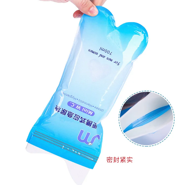 일회용 휴대용 화장실 비상용 소변 가방, 남녀 공용, 도로 여행, 소변 인공물, 신제품