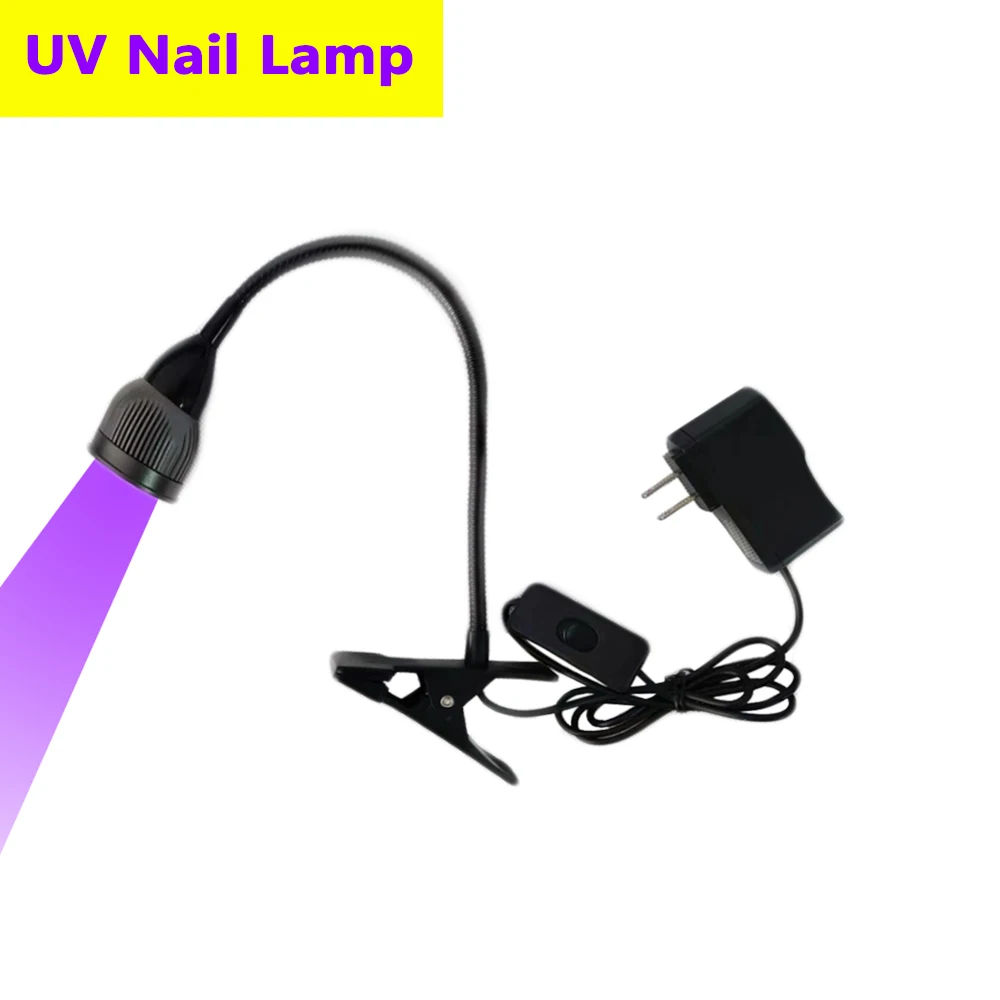 High Power 5W UV Curing Lamp Suitable For Beautifying Nails Glass Acrylic Ink Glue Light Glue Green Oil Curing Lamp