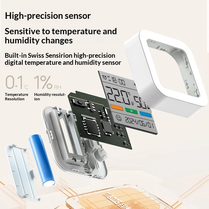 Electronic Hygrometer Thermometer Indoor Home  LCD Display Digital Sensor Gauge Weather Station Humidity Gauge Meter Monitor