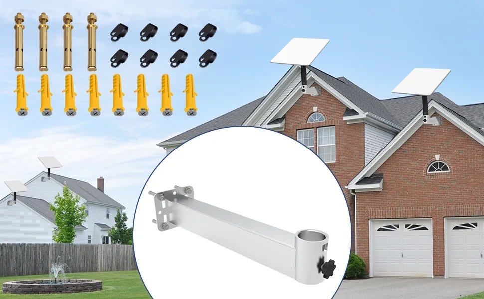 Description Picture 3 of itemFor Starlink V2 Long Wall Mount,Starlink Internet Satellite Antenna Mounting Kit,Hole Locking Screw Starlink Ethernet Adapter