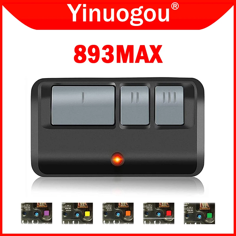 

893MAX 893LM 891LM 890MAX 371LM 372LM 373LM 971LM 973LM 81LM 83LM 91LM 92LM Garage Door Opener Remote Control Include Visor Clip