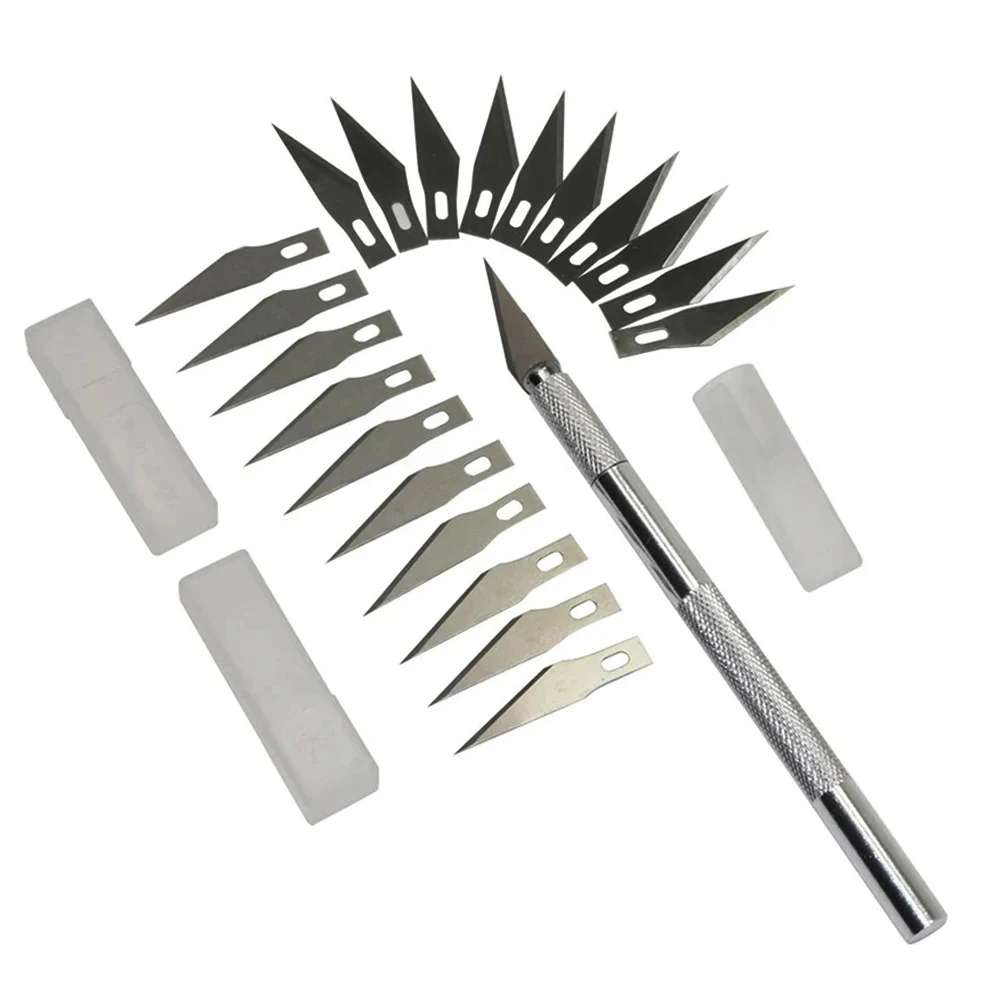 Craft Cutting Knife 1 Set 12 Blades DIY Carving Knife