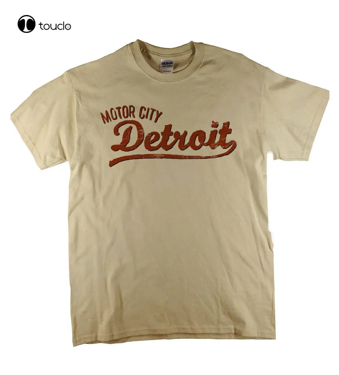 Motor City Detroit Americana Natural T-Shirt Regalo Ideale Consegna Gratuita Uk Tee Shirt Fashion Funny New Xs-5Xl