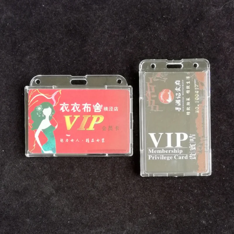 ID Tag Business Work Card Cover Sleeve Credit Card Holder Case