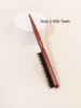 1 piece of wooden mouse tail comb tear comb for hair segmentation for edge control, combing back, smoothing, and fluffiness 2
