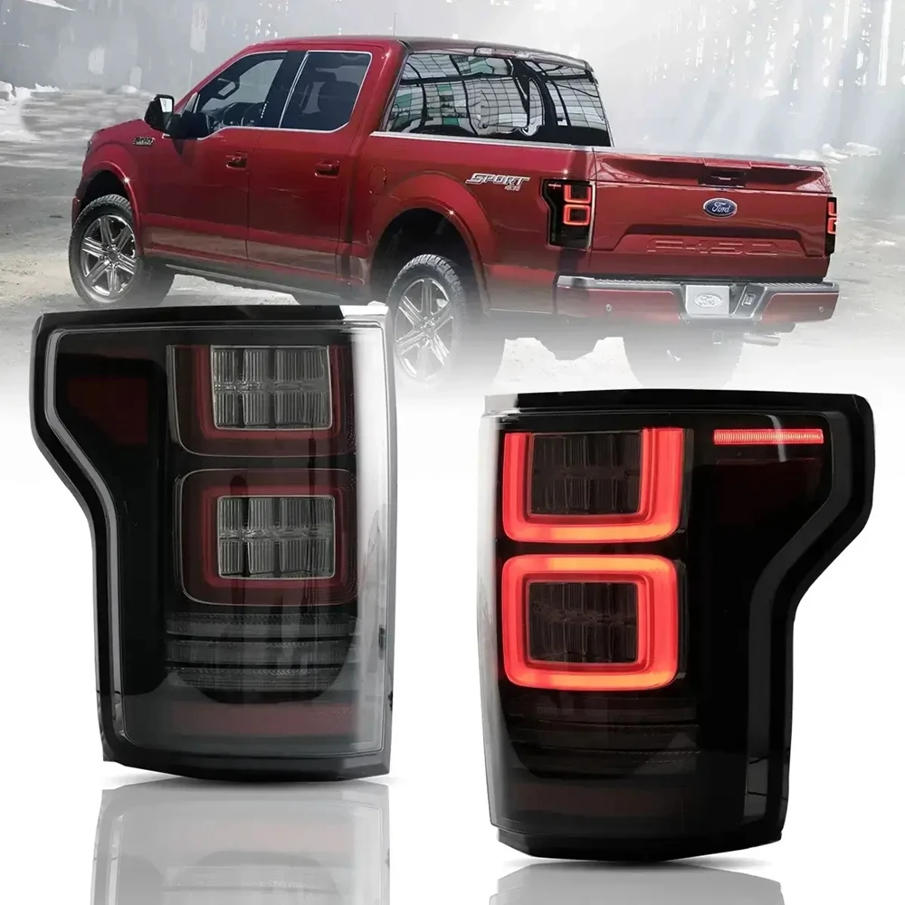 

Tail Lamp For Ford Raptor Tail Lights 2017-2020 F-150 F150 LED Tail Light Dynamic DRL Reverse auto Accessories 13th Gen (P552)