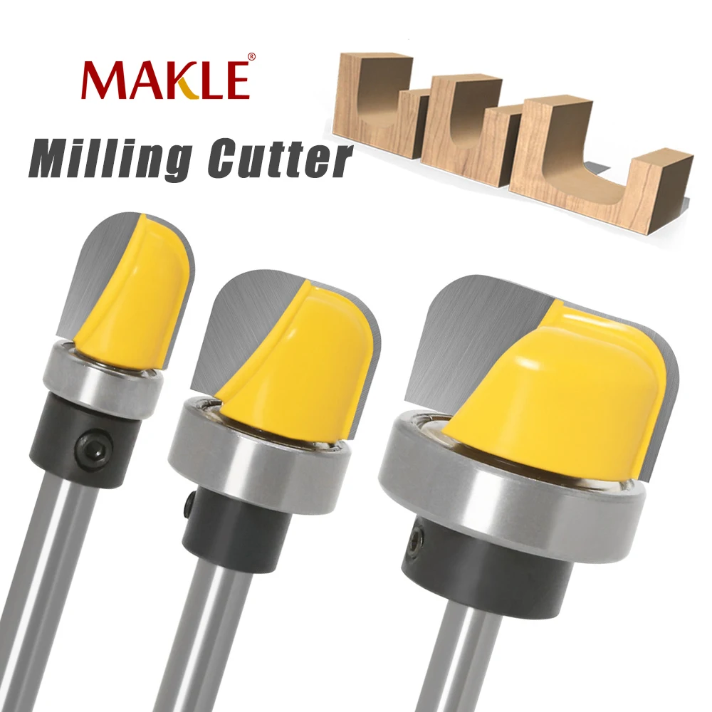 6mm Shank Milling Cutter Wood Router Bit Wood Round Milling Router