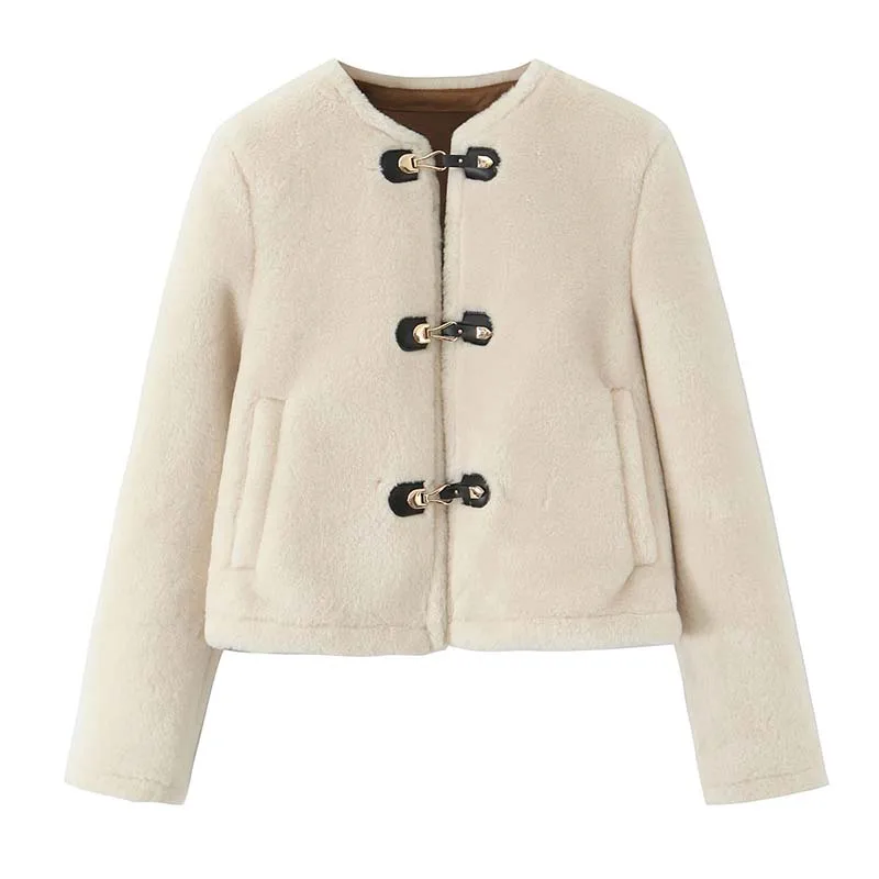 Autumn Jackets For Women 2025 New Chic Fashion Rope Knot Buckle Coat Street Warm Women's Jacket Long Sleeve Casual Outerwear ﻿