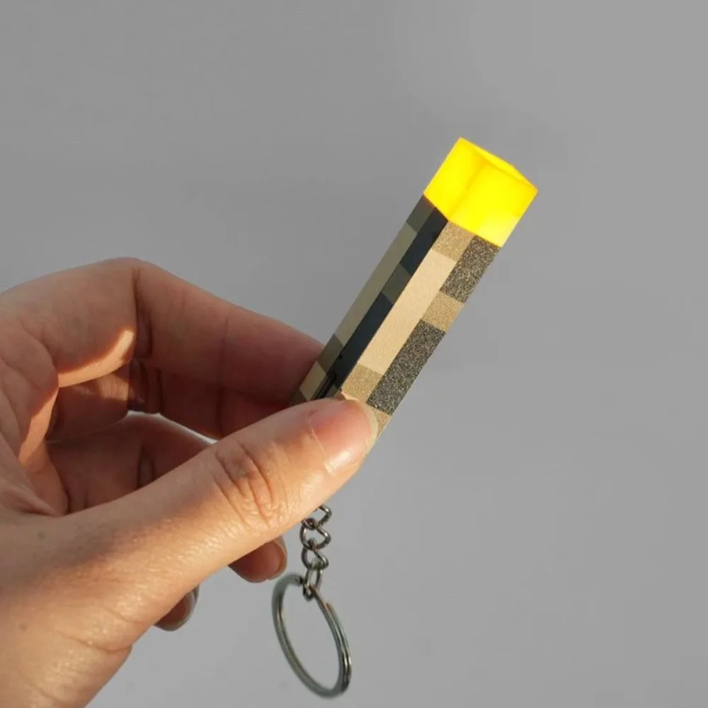 Mini Rechargeable Flashlight Keychain bag pendant party photo props halloween decoration props