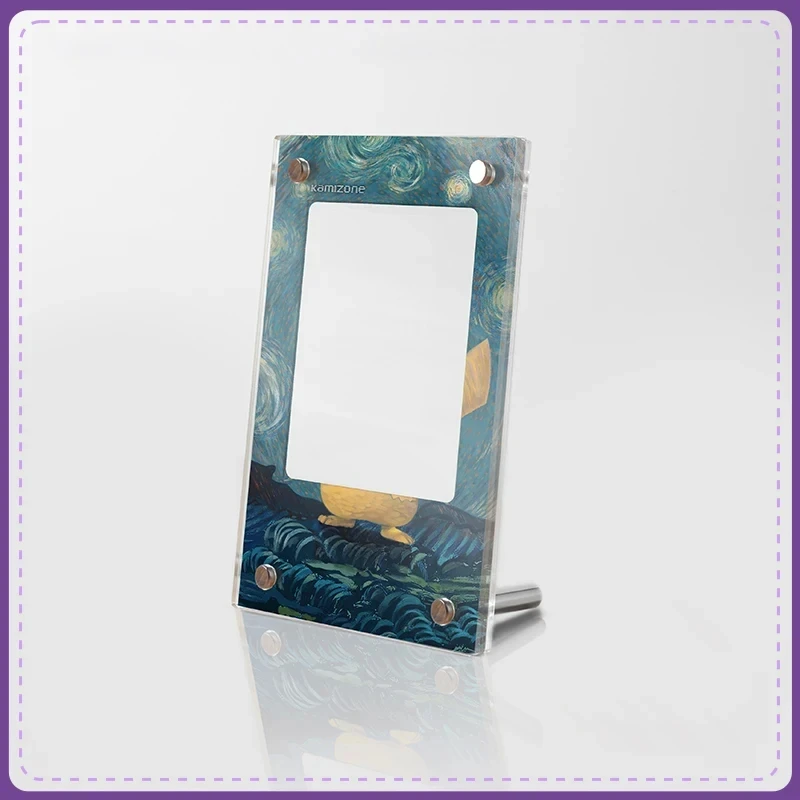 Pokemon Card Brick Photo Frame Van Gogh Museum Pikachu Charizard Acrylic Card Brick Photo Frame PTCG Gift Toy Not Include Cards 3