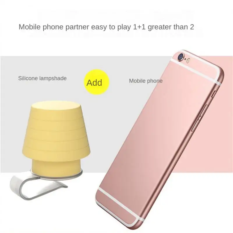 Small Night Lamp Gift New Strange Portable Auxiliary Lighting Creative Lighting Lamps Mobile Phone Lamp Mobile Phone Holder