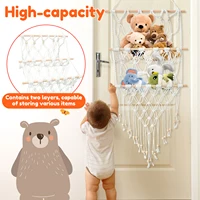 Toy Hammock Stuffed Animals Storage Net Kids Toys Storage Organizer Wall Hanging Toy Hammock Net For Decorate Children's Rooms 2