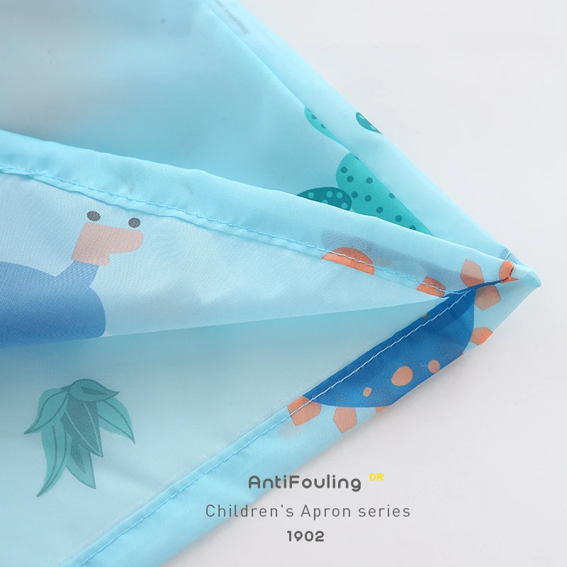 Children Painting Apron Children's Painting Apron Kids Long Sleeve Waterproof Apron Art Craft Painting Cook Feeding Cartoon Smock