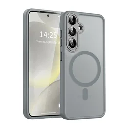 Luxury Matte Translucent Magnetic Phone Case with MagSafe Compatibility - SAM S24 ULTRA (Gray)