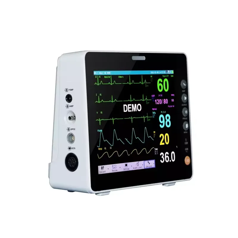8 inch Screen Portable Multi-Parameter Human/Vet Use Patient Monitor Vital Signs Monitor