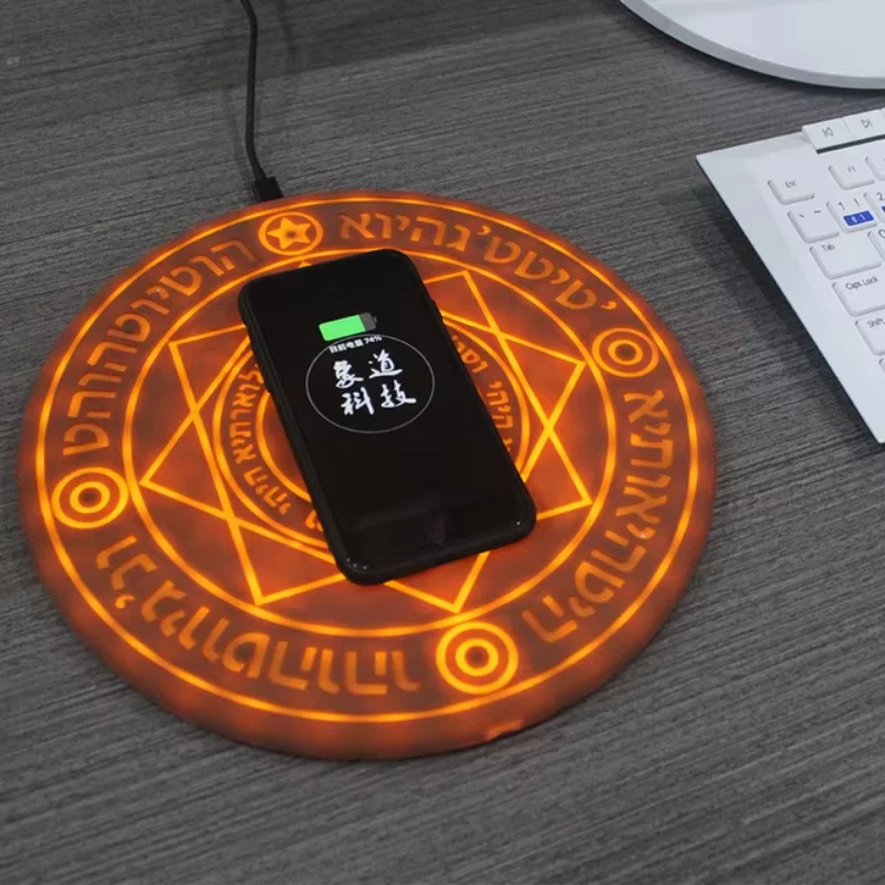 Magic Light Array Wireless Charger Secondary Cell Phone Fast Charger 10W Charging Pad for some Mobile Phone