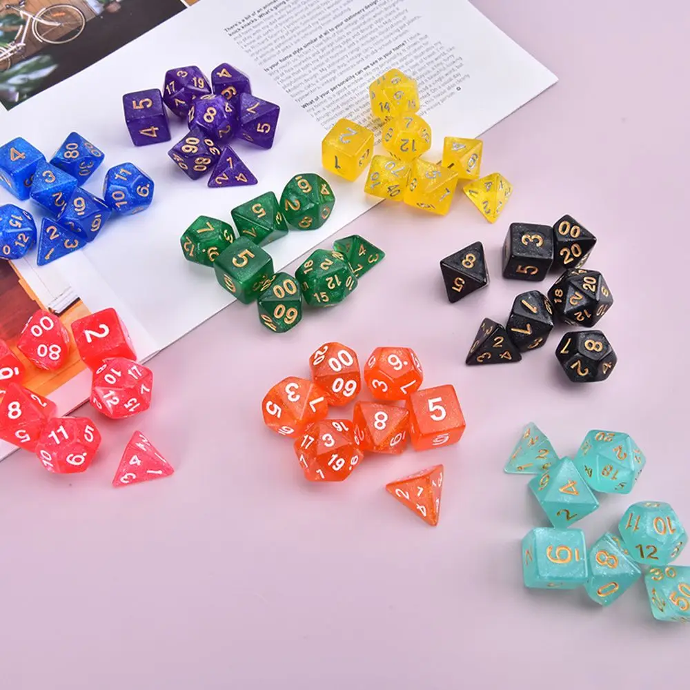 

Games Desktop Sparkles Playing Games Game Toys Board Games Glitter Galaxy Dice Polyhedral Dice Set Dice Star Shine Dice Set