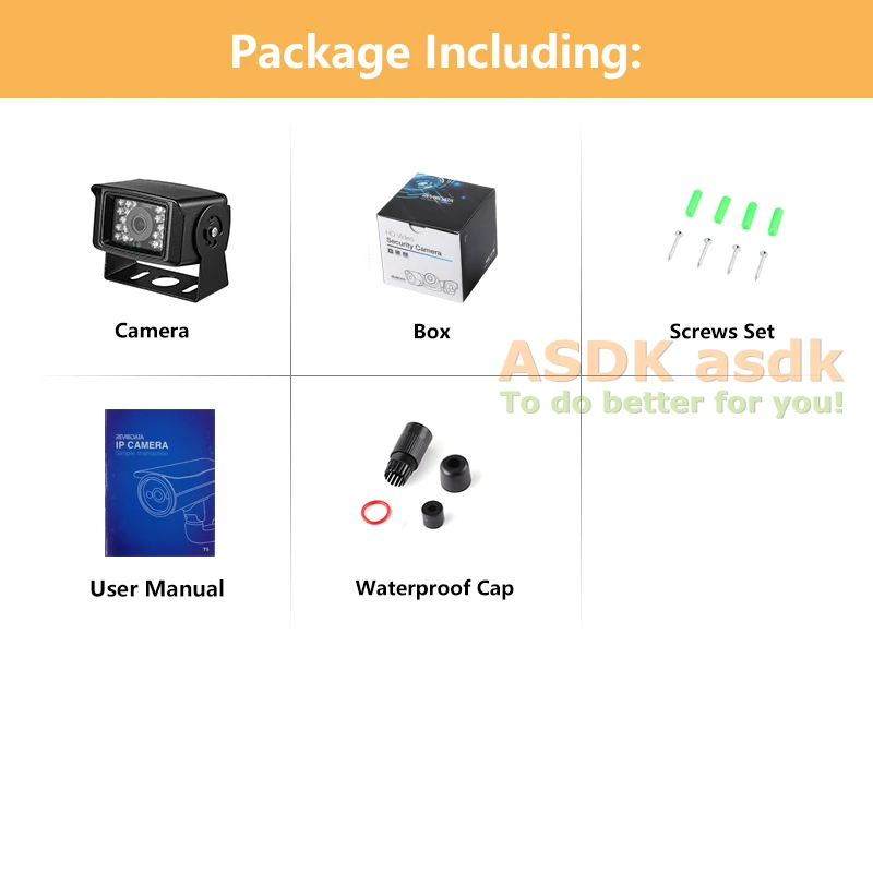 Revotech Mini Outdoor Waterproof IP Camera 3MP POE UltraHD  Security Camera 10M IR Night Vision Motion Detection Smart Phone/PC 6