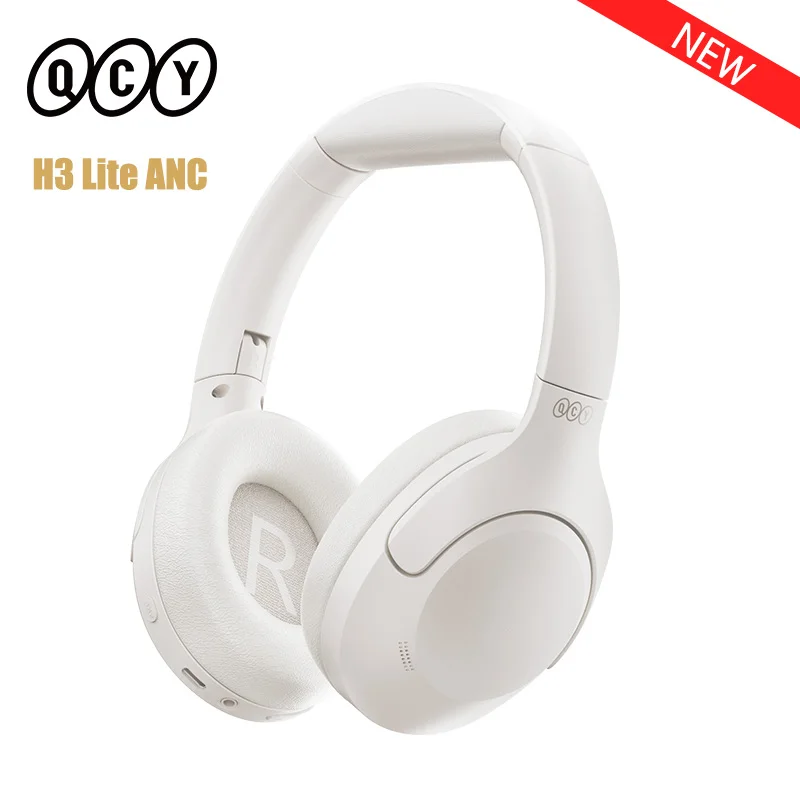 

QCY H3 Lite ANC Wireless Wireless Headphone Bluetooth 5.3 Earphone HIFI Headset 40mm Driver Foldable Over Ear Headphone 60H