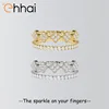 Ehhai Round Moissanite Clover Cluster Rings for Women 925 Sterling Silver Wedding Engagement Eternity Ring Set Fine Jewelry Gift