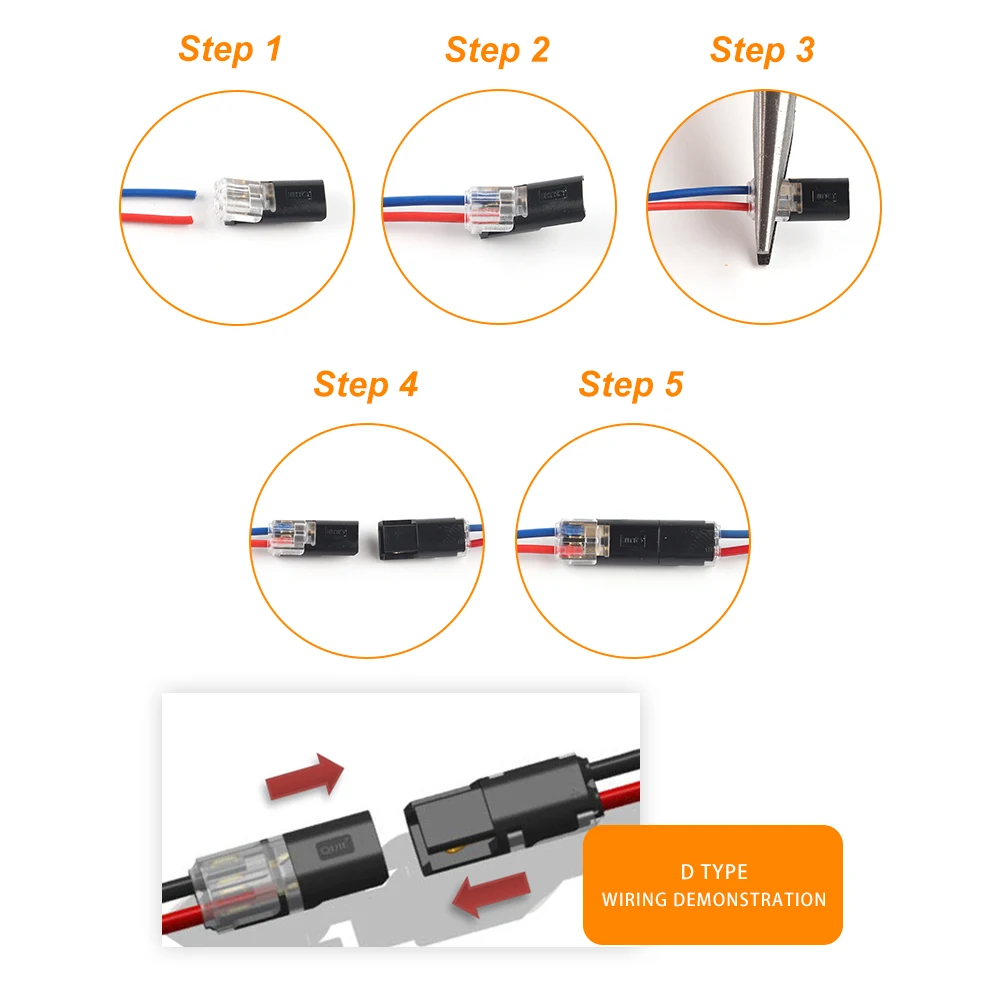 2 Pin Way Plug Electrical Connectors 10pcs electrical connectors plug Waterproof Car Wire Cable Automotive Electrical Connector Strip Terminal Connection