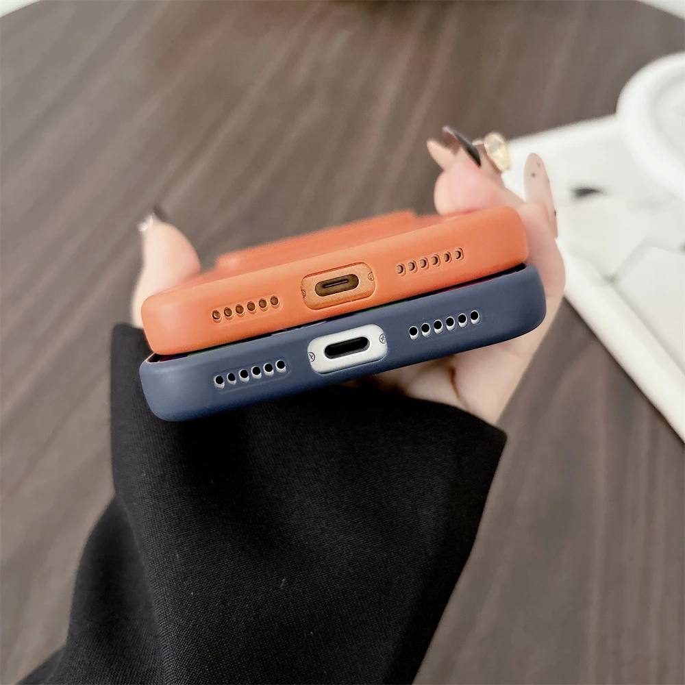 Shockproof Matte Leather Phone Case For Iphone Pro Max Luxury_voghion.com