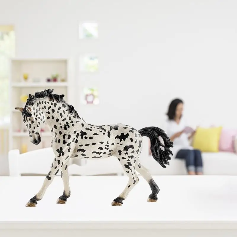 Inch Denmarks Knabstrupperly Mares Toy Figures Farm Life Horse Type Optionally Horse Model Hand Painted Action Figures Toys 3