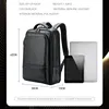 BOPAI Wholesale Business Smart Wholesale Usb Charging Men 15.6 Inch Laptop Cowhide Custom Luxury Genuine Real Leather Backpack 5