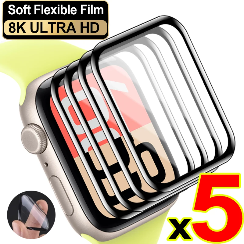 Soft Screen Protector For Watch SE 3 44MM Smartwatch Cover for iWatch SE3 40/44MM Anti-scratch Protective Films