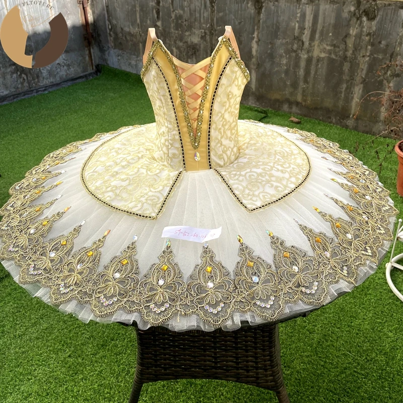 

Новое поступление, желтая юбка-пачка FLTOTURE для девушек, балетное классическое платье