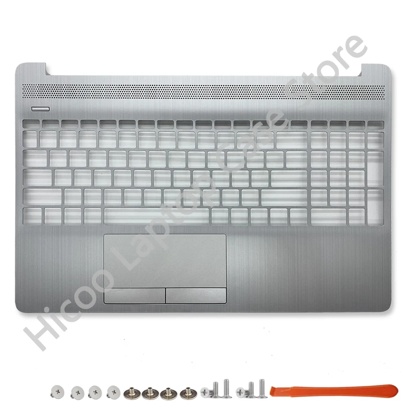 HP 15-DW 15S-DU 15S-DY DR 250 G8 노트북 LCD 뒷면 덮개 전면 베젤 경첩 손목 받침대 하단 케이스 실버 L52012-001 L52007-001