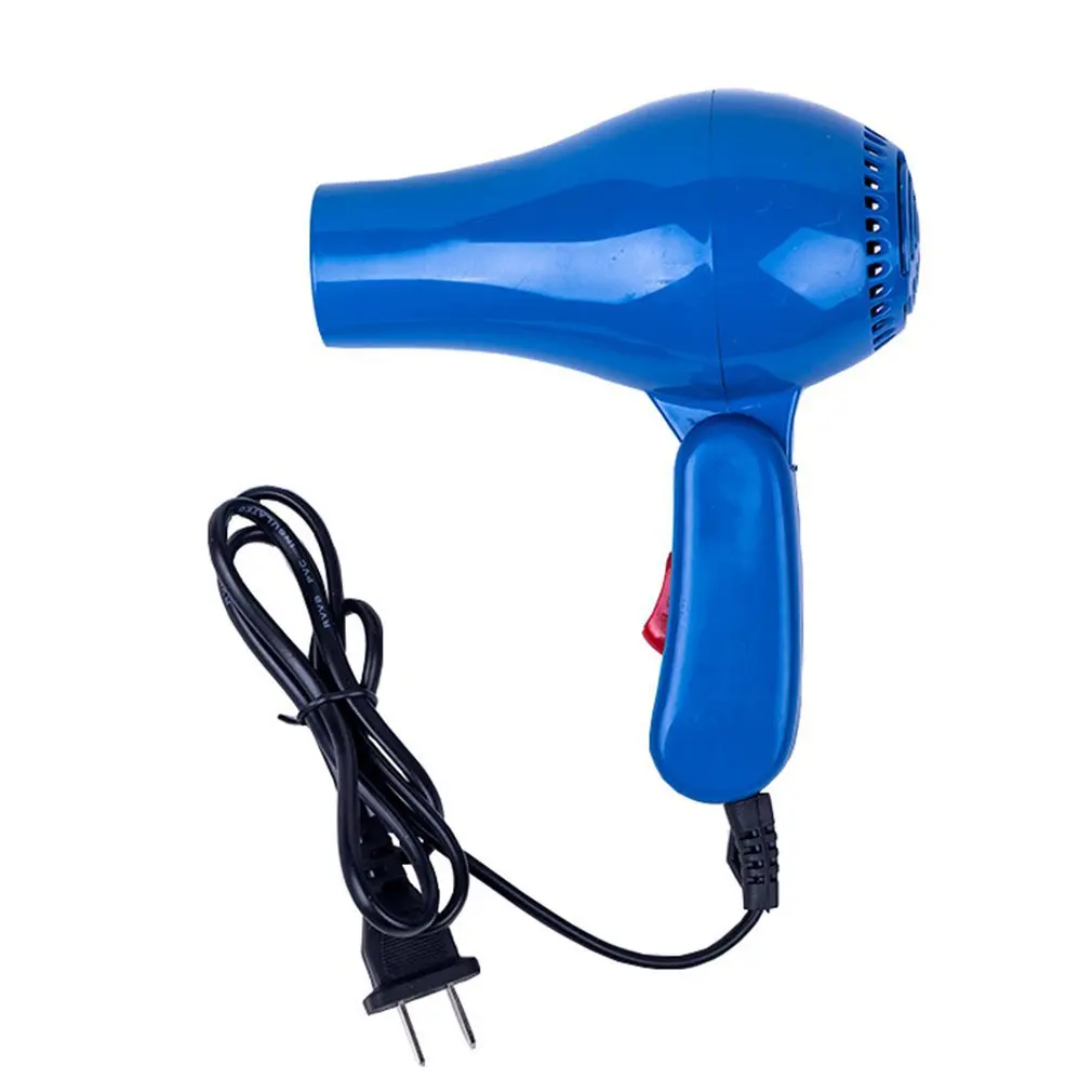 Mini Professional Hair Dryer Collecting Nozzle 220V EU Plug Foldable Travel Household Electric Hair Blower 220v bga nozzle 450w lcd soldering station hot air gun ics smd desolder euro plug