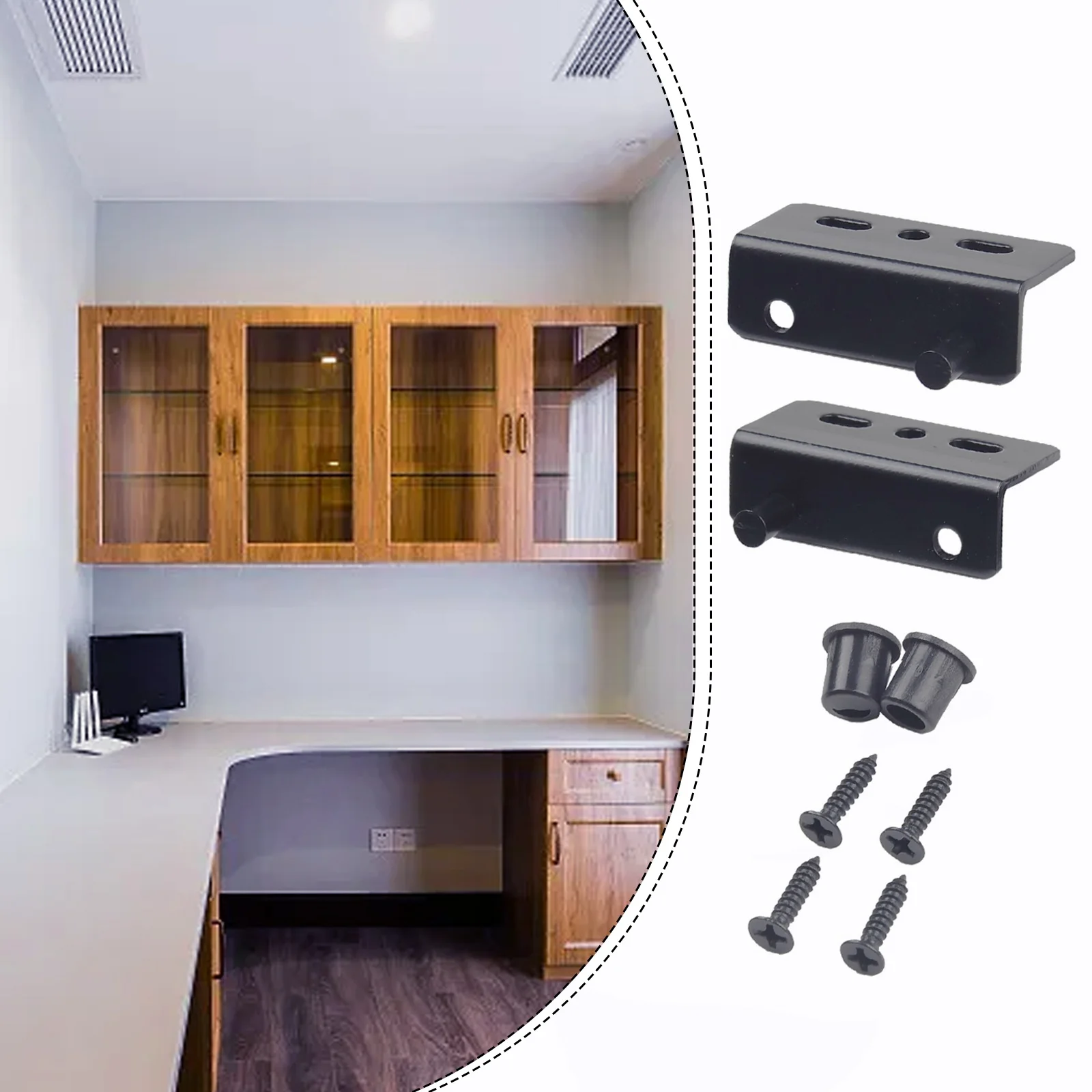 2Pcs Pivot Hinges Heavy Duty Concealed Shaft Door Hinges With Bushing For Wood Doors Drawers Cabinet Wardrobe Furniture Hardware