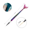 3 Pcs/Set Nail Art Liner Brushes Pen Mermaid Gradient DIY Wire Drawing Painting Pen Professional UV Gel Carving Manicure Tool 5