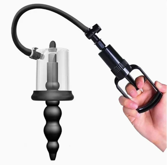 Anal Plug Vacuum Pump Butt Beads Sucking Cup Gay Rosebud Prostate Massager BDSM Sex Toys Adult Anus Dilator Man Masturbators