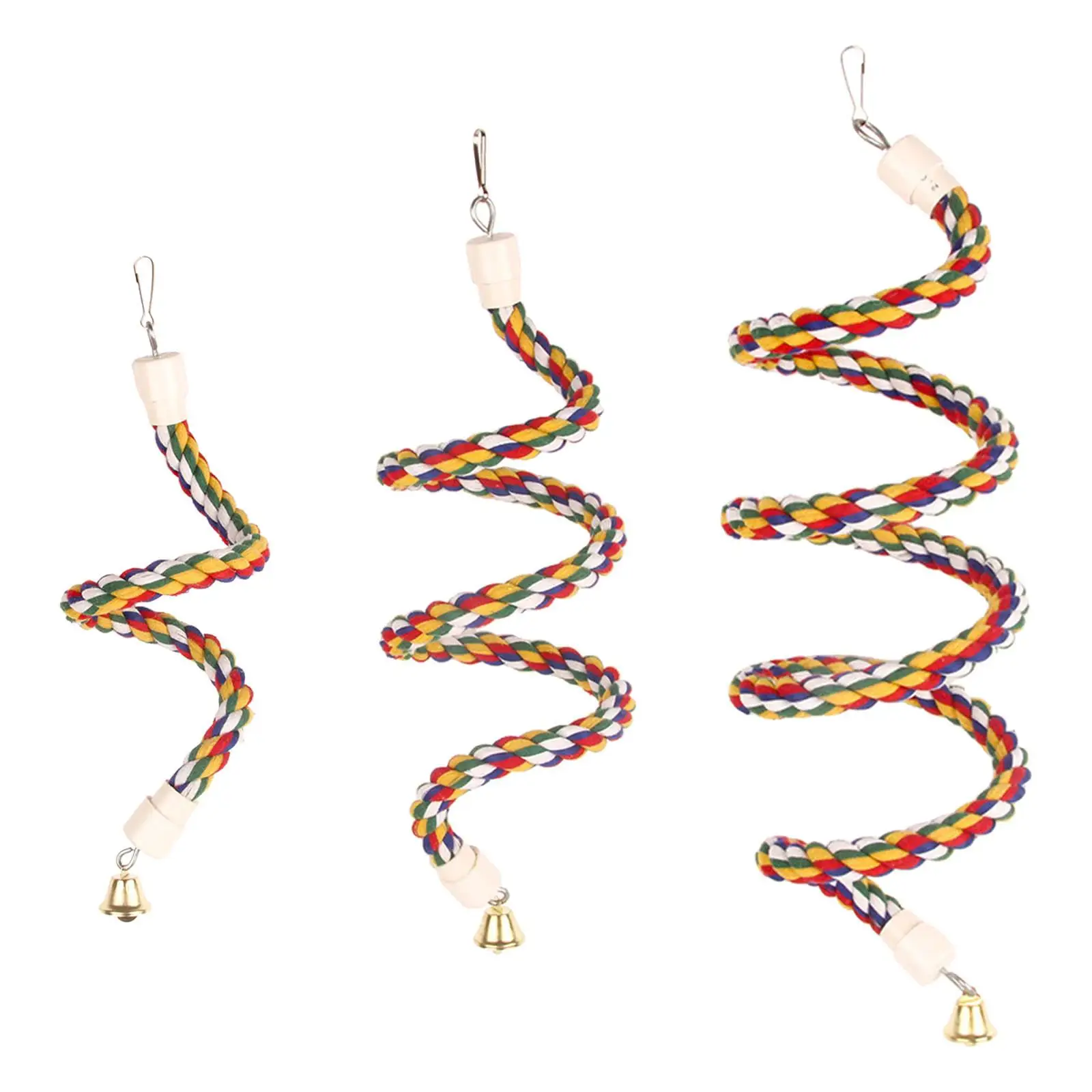 Posatoio Pieghevole Per Uccelli, Corda Da Arrampicata Per Pappagalli, Per Canarini, Cockatoos, Cockatiels,