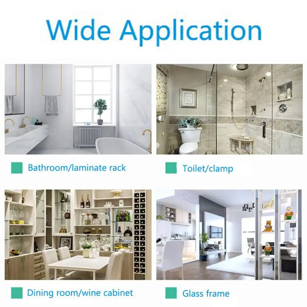 Cabinet Backplates 1 Piece Aluminum Alloy Square Glass Clip Fixed Support Bracket for Thick Glass Heated Bed Clip Clam