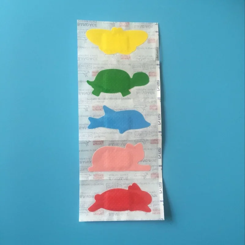 30pcs/lot Baby Bandages Band Aid Cute Cartoon Patterned Wound Plaster Adhesive Breathable Hemostasis Patch for Children Bandaid