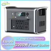 2400W 2600W Portable Power Station 2048Wh Lifepo4 Battery Solar Generator Fast Charging UPS Energy Storage Supply for Camping 1