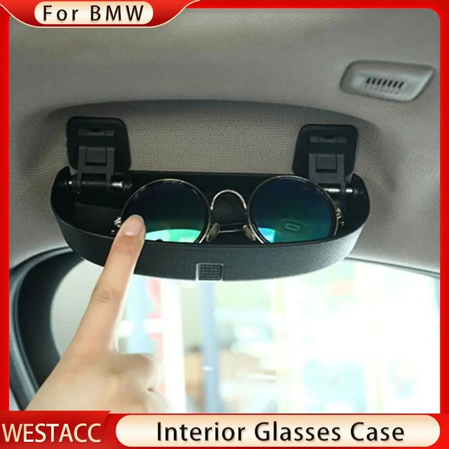 Car Glasses Sunglasses Case Car Auto Sun Visor Eyeglasses Box Storage  Holder for BMW 3/5/6 Series X5 X6 GT5 Auto Car Accessories - AliExpress