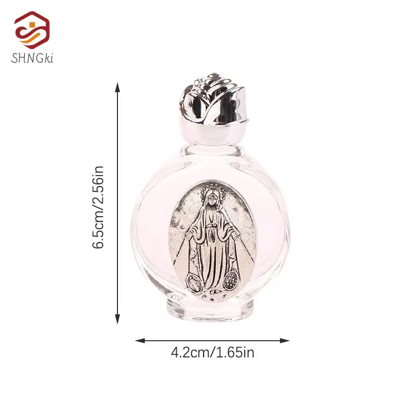 1PC 15ml Empty Holy Water Jesus Bottle Religious Cross Bottle Christian Baptism Supplies images - 6