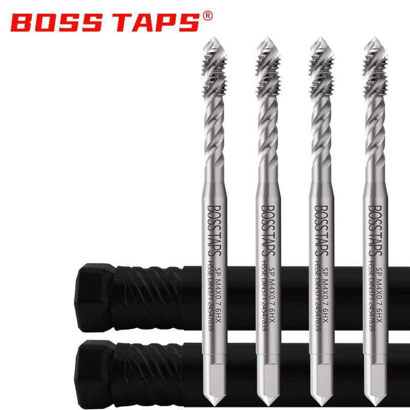 HSSE-M35 DIN 371 376 Standard Spiral Fluted Tap M2.5 M3 M4 M5 M6 M8 M10 M12 Machine Screw Thread Tap