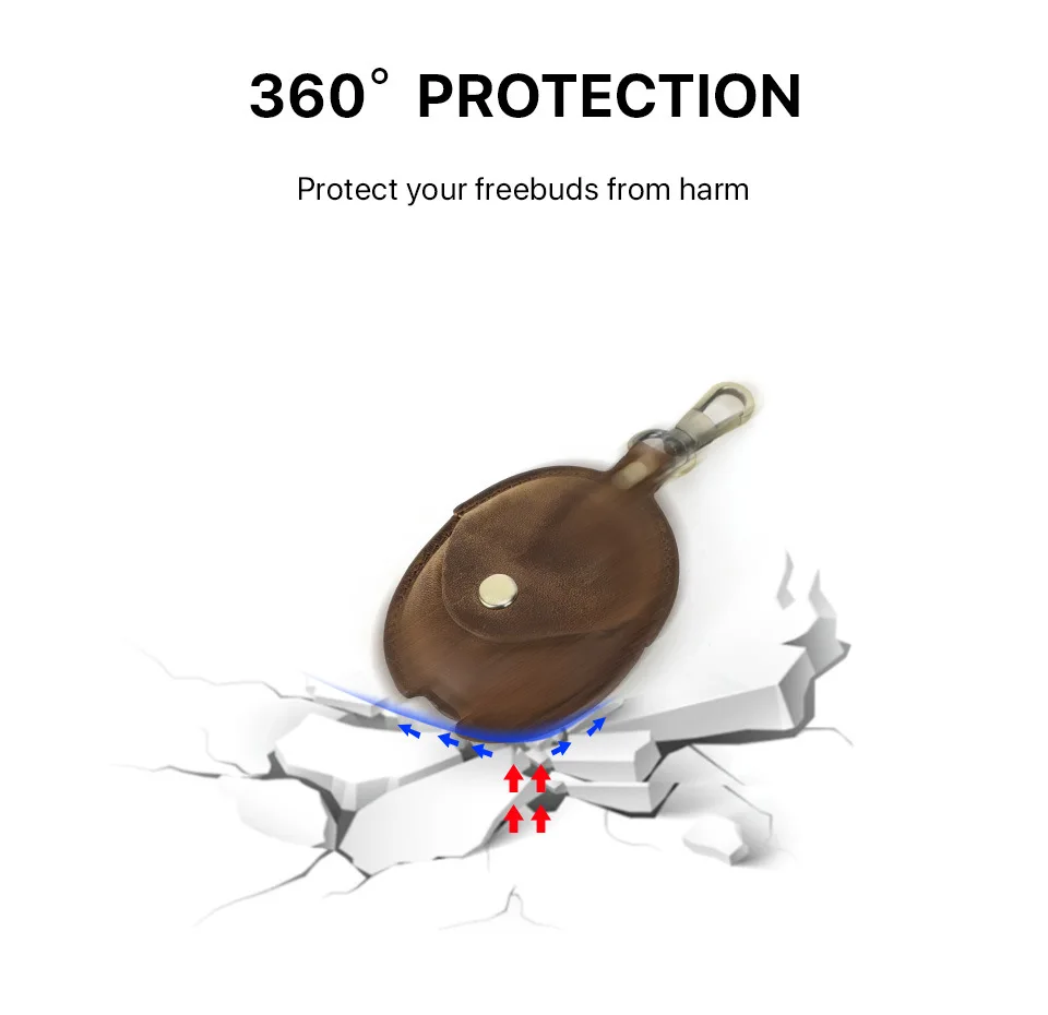 Genuine Leather Bluetooth Earphone Case For FreeBuds 5 Charging Wireless Headphones Cases Cover Protective