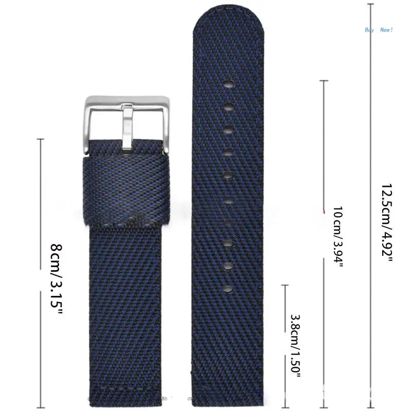 Nylon Band Suitable for HuaweiGT2 20mm Sport Watch Wrist Strap Loop Bracelet Replacement Waterproof Belt Sweatproof Band