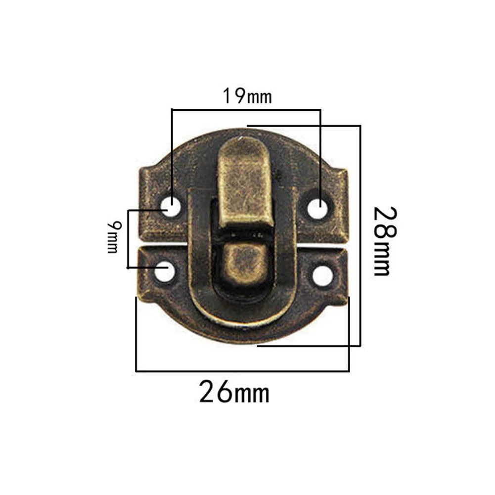 5/12set Jewelry Box Hasp Clasp Suitcase Wood Chest Cabinet Decorative Lock Latch Household Hardware For Box Case Accessory