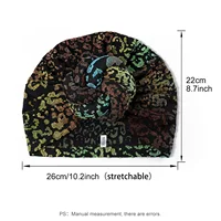 2024 African Pattern Floral Print Turban for Women Pre-Made Top Knot Head Wraps Flower Stretch Hijab Chemo Cap Headscarf Beanie 2