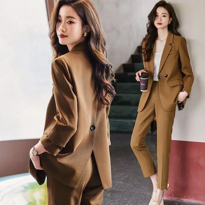 Abito 2 Pezzi Elegante Per Donna – Giacca Blazer Monopetto Con Pantaloni Aderenti, Taglio Moderno E Raffinato, Perfetto Per Ufficio E Business