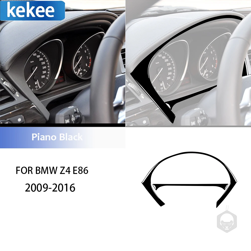 

Для BMW Z4 E89 2009-2016 автомобильное Фортепиано черная внутренняя панель спидометра рамка панель Крышка отделка стикер Автомобильный интерьер Аксессуары