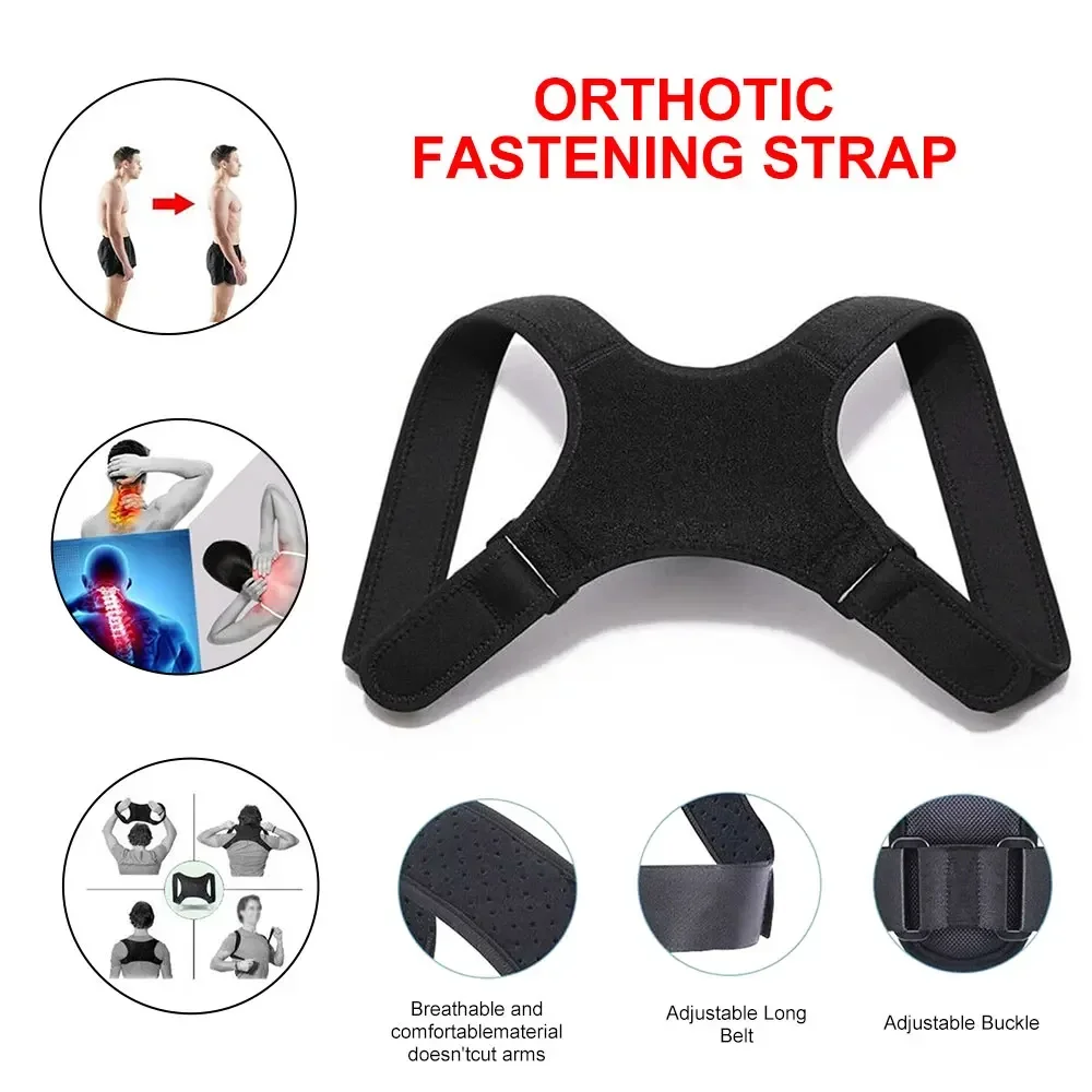 Back Posture Corrector Adjustable Back Brace Support Invisible Shoulder Posture Corrector Spine Neck Health Correction Belt